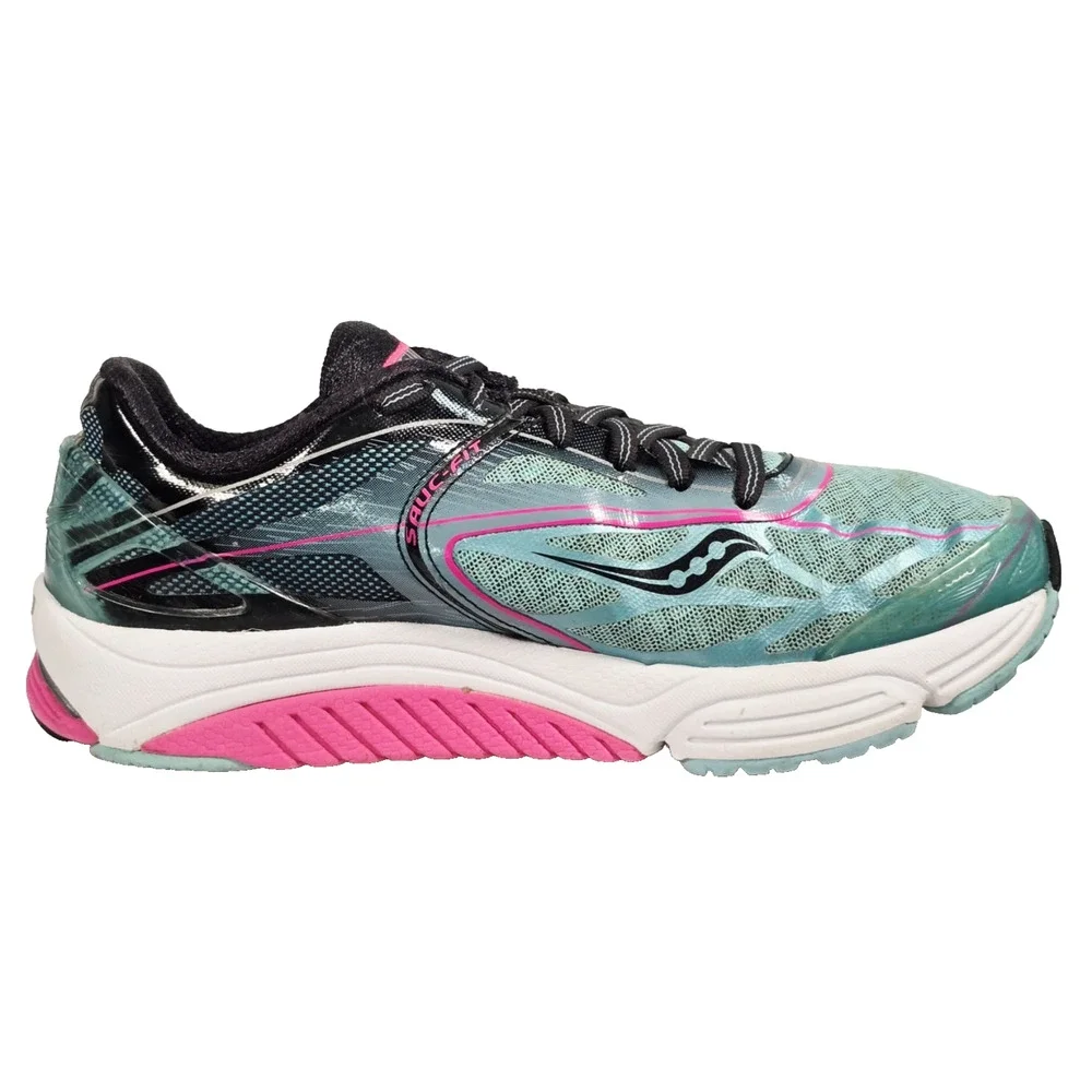 Saucony Women's Cortana 4 Running Shoes Blue Pink Black Size 7.5 S10240-2